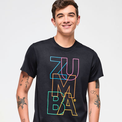 Zumba Block Tee - Bold Black Z3T000330