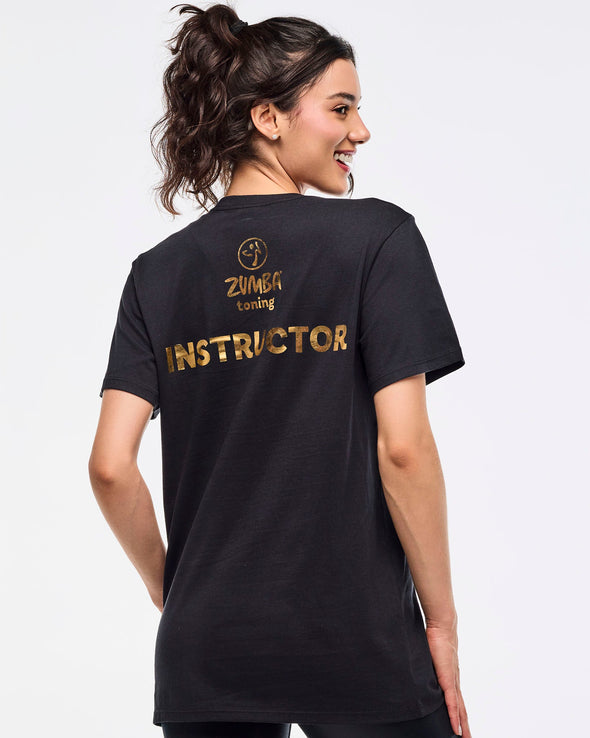 Zumba Gold Toning Instructor Tee - Bold Black Z3T000336