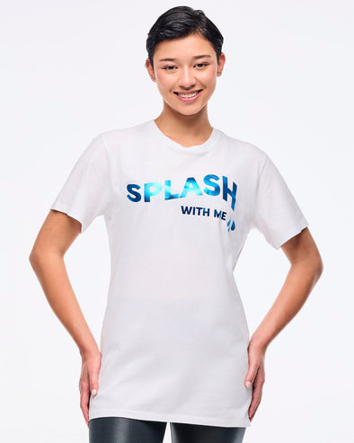 Aqua Zumba Instructor Tee - White/Pink Z3T000337