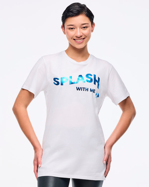 Aqua Zumba Instructor Tee - White/Pink Z3T000337