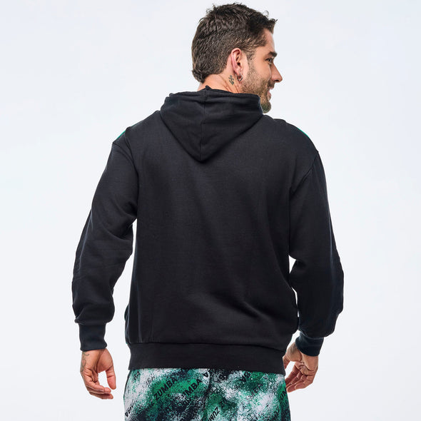 Apres Zumba Unisex Pullover Hoodie - Bold Black Z3T000345