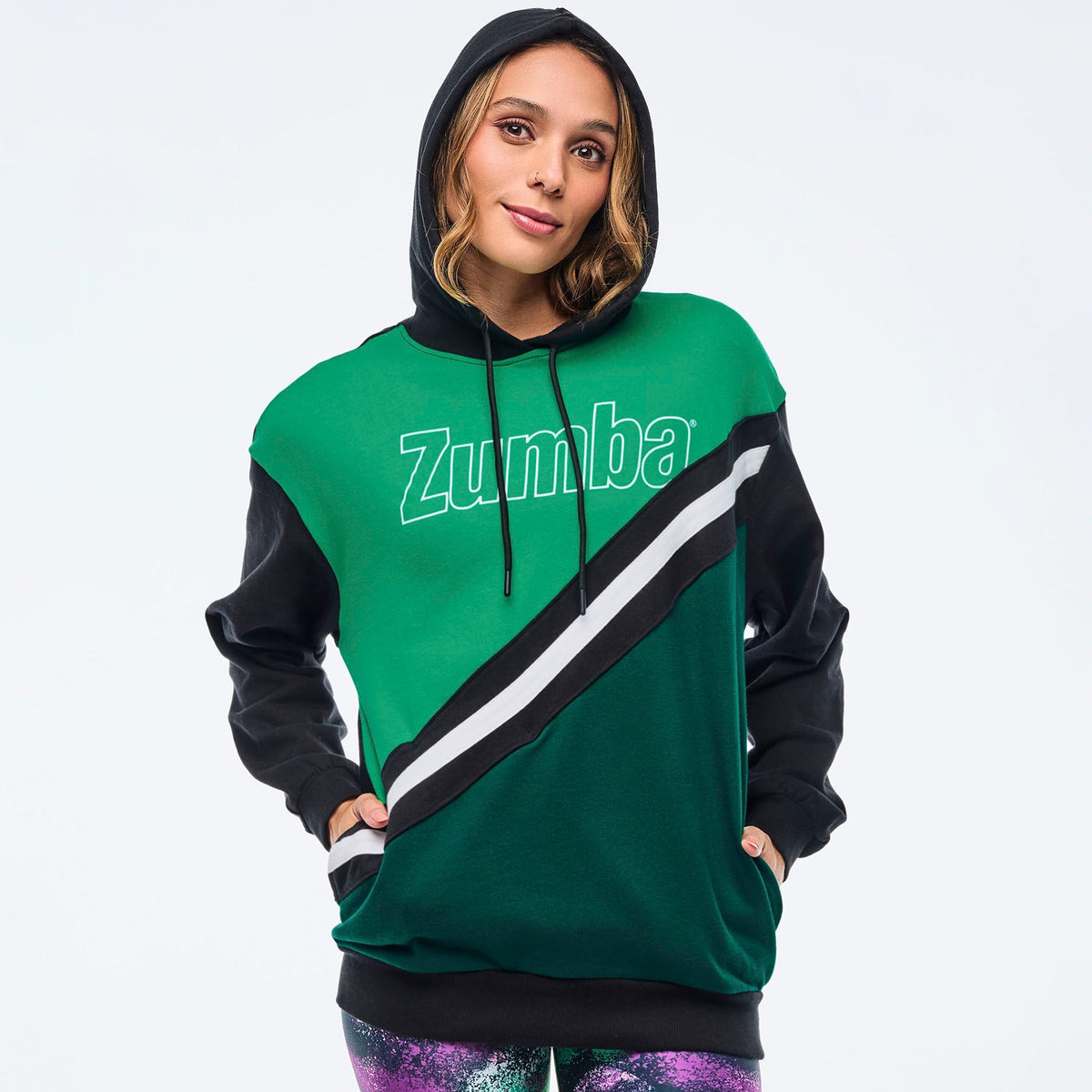 Apres Zumba Unisex Pullover Hoodie - Bold Black Z3T000345