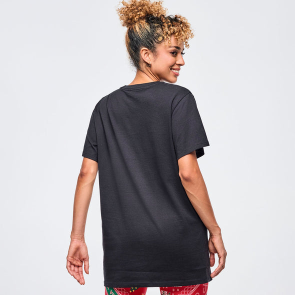 Zumba Holiday Crew Neck Tee - Bold Black Z3T000348
