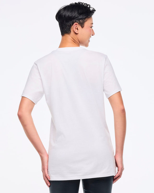 Zumba Multicolor Crew Neck Tee - White/Pink Z3T000349