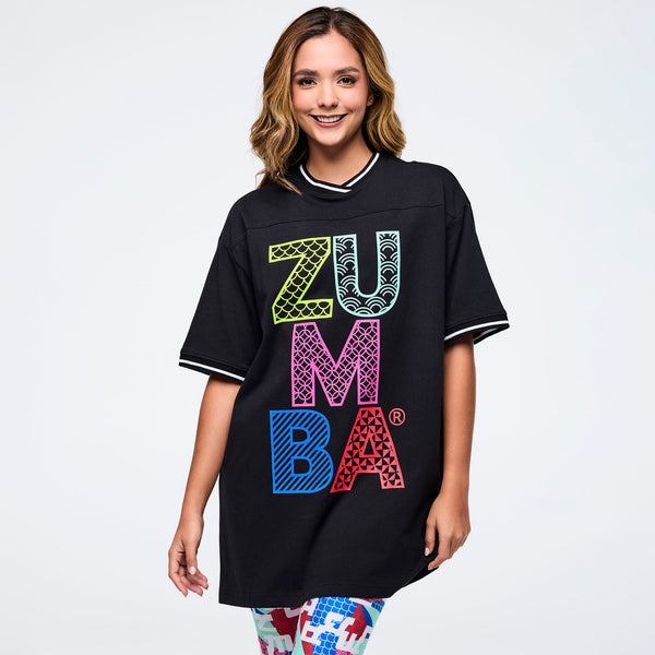 Eastern Flavor Extra Long Oversized Tee -  Bold Black Z3T000354