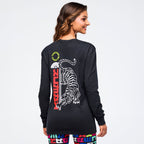 Eastern Flavor Long Sleeve Top - Bold Black Z3T000356