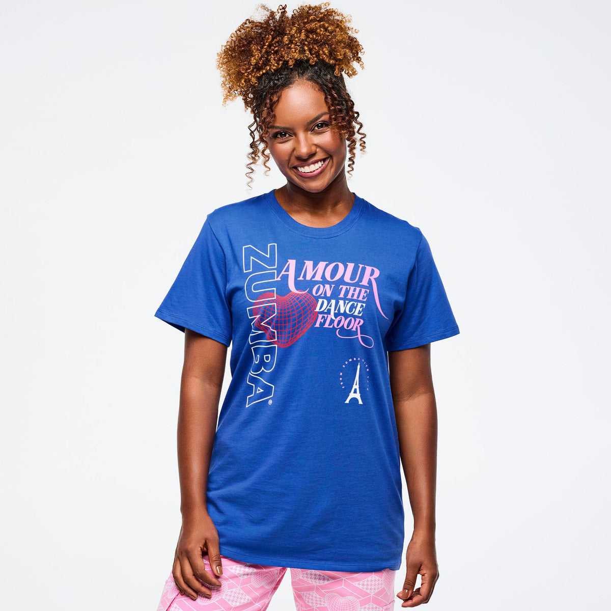 Zumba Amour Unisex Crew Neck Tee - So Into Blue Z3T000364