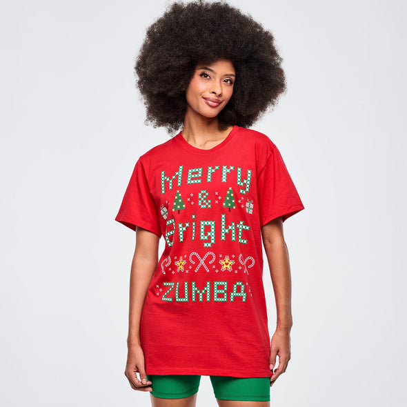 Zumba Holiday Unisex Crew Neck Tee - Red Z3T000367