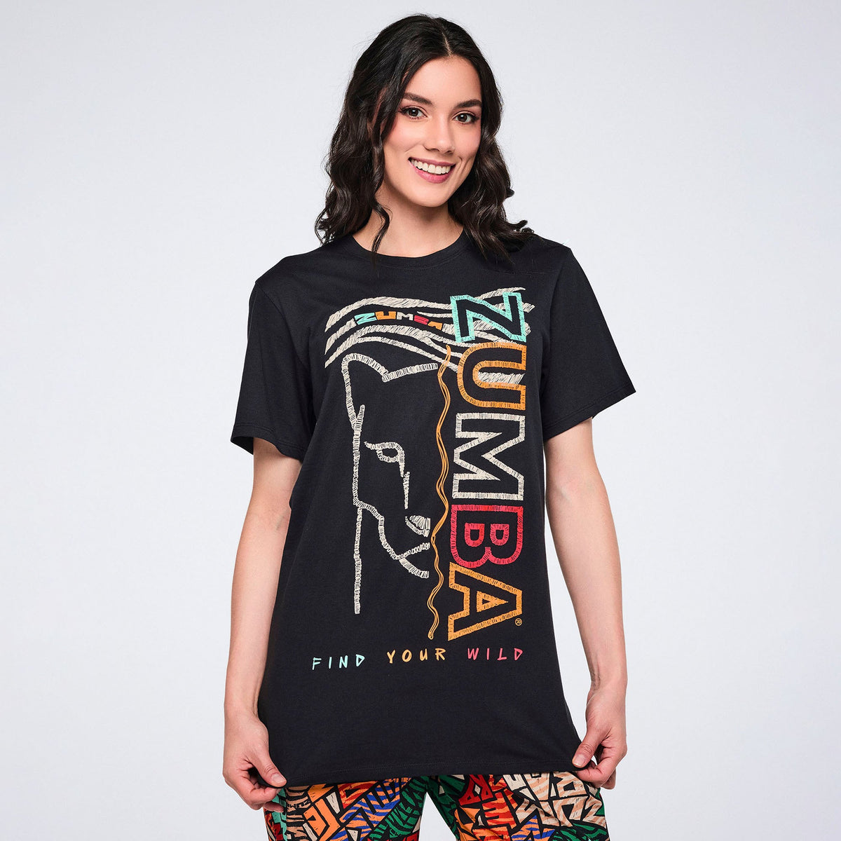 Wildbeat Unisex Crew Neck Tee - Bold Black Z3T000379