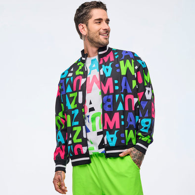 Neon Oversized Track Jacket - Black/Neon Z3T000388