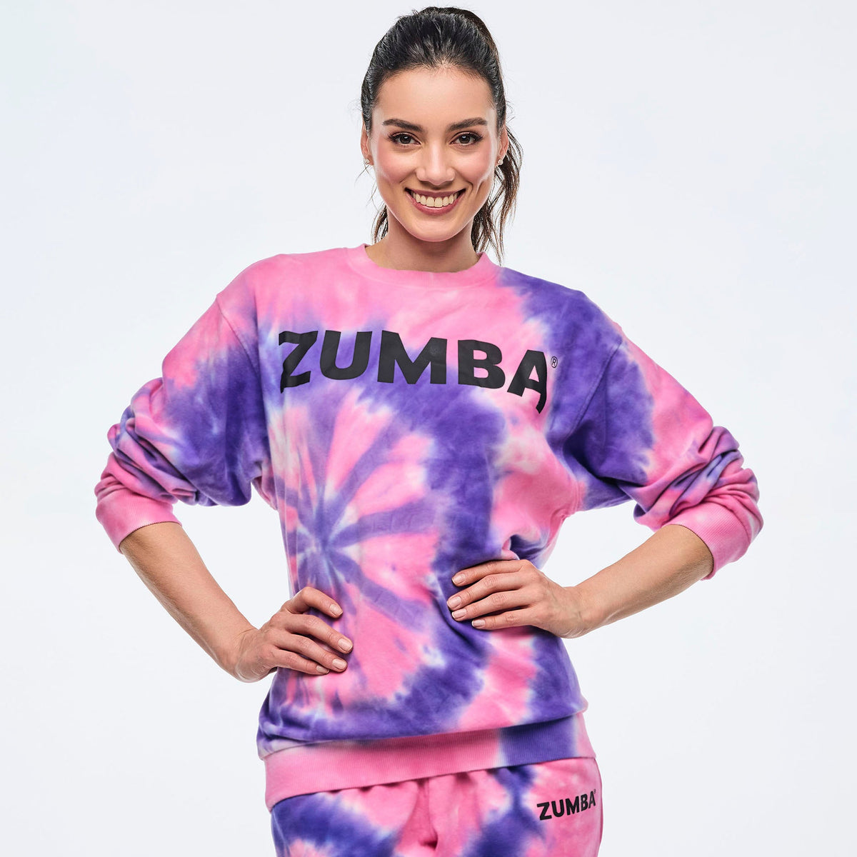 Neon Pullover Sweatshirt - Blue/Green / Pink/Purple Z3T000389