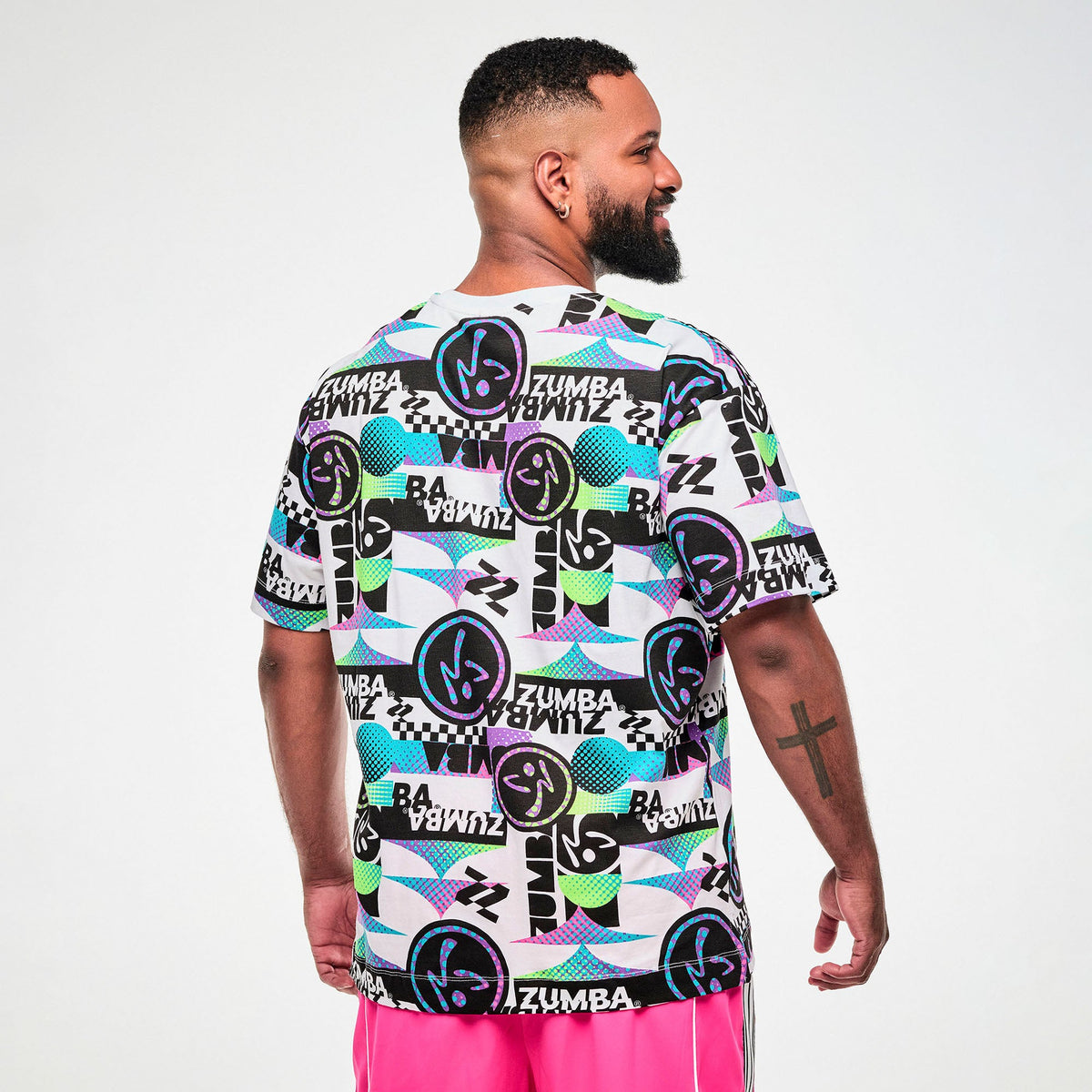 Electric Feel Unisex Oversized Top - White/Black Z3T000418