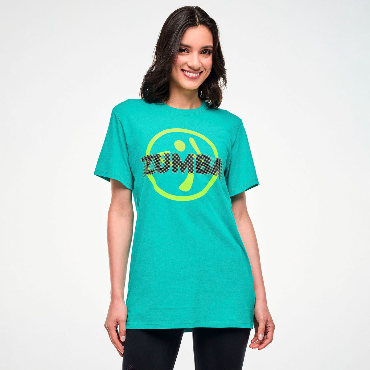 Electric Feel Unisex Crew Neck Tee - Aqua Z3T000422