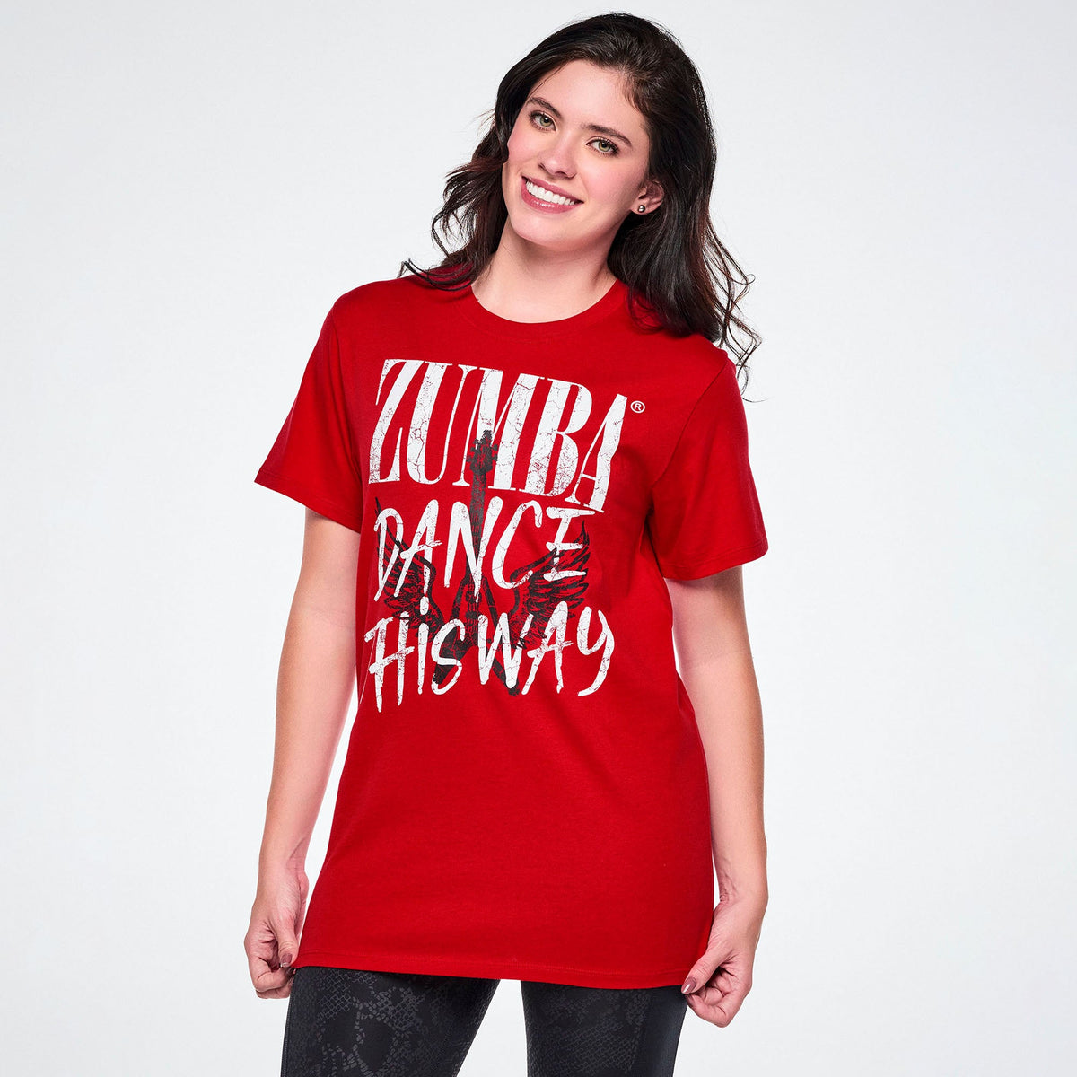 Rock 'n' Roll Unisex Crew Neck Tee - Red Z3T000441