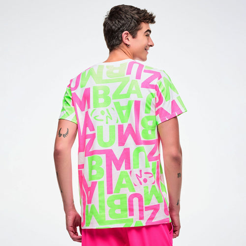 Dale-Z Unisex Crew Neck Tee - White/Green Z3T000446
