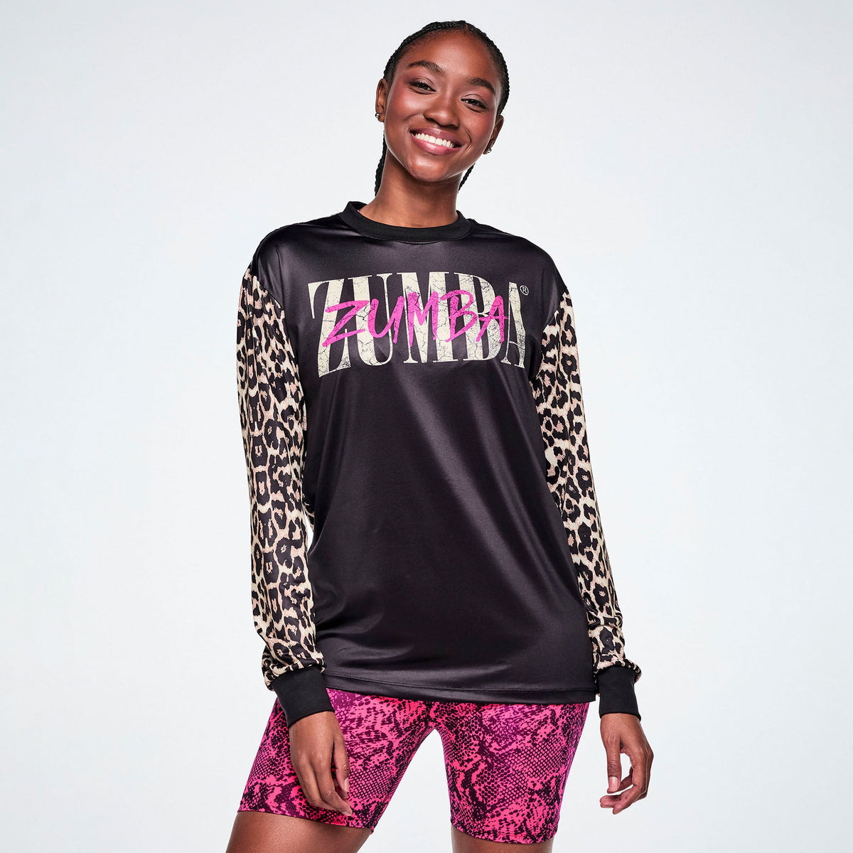 Rock 'n' Roll Long Sleeve Top - Black/Tan Z3T000449