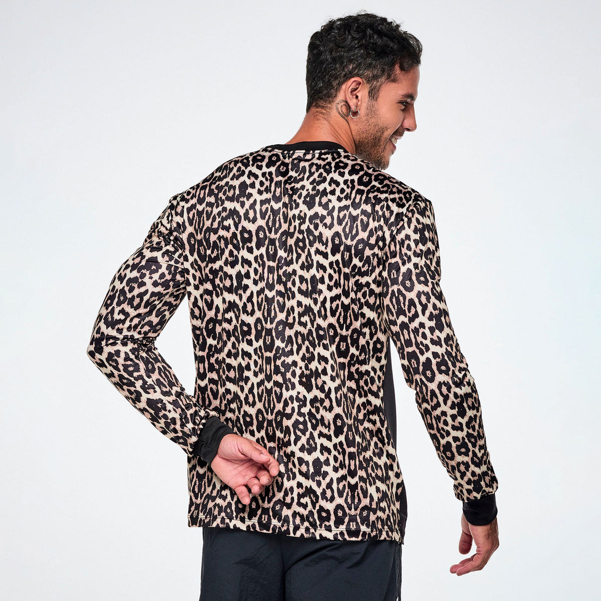 Rock 'n' Roll Long Sleeve Top - Black/Tan Z3T000449