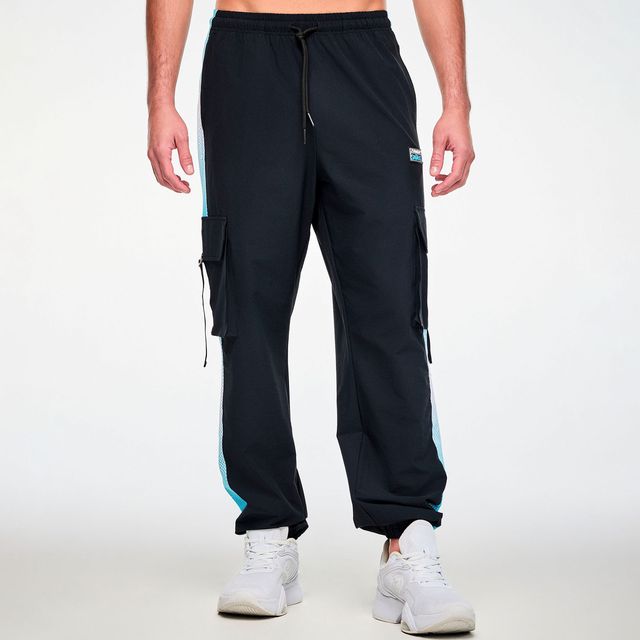 Zumba X The Smurfs Men's Woven Cargo Pants - Bold Black Z2B000122