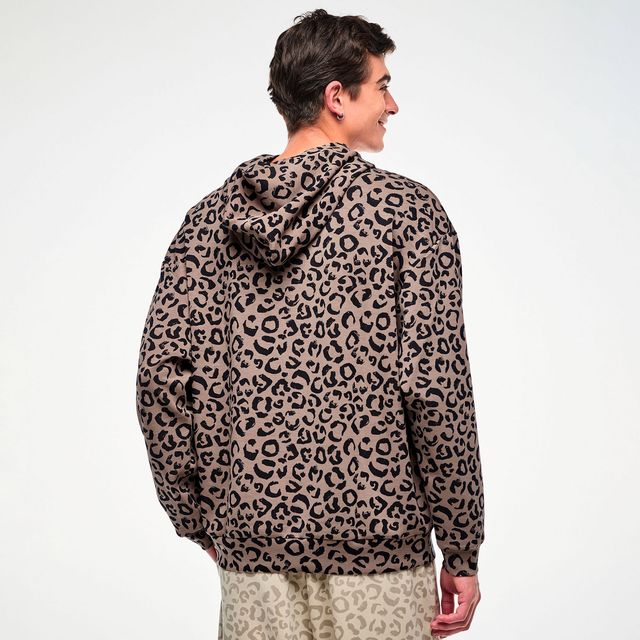 Zumba Modal Printed Pullover Sweatshirt - Mocha/Black Z3T000460