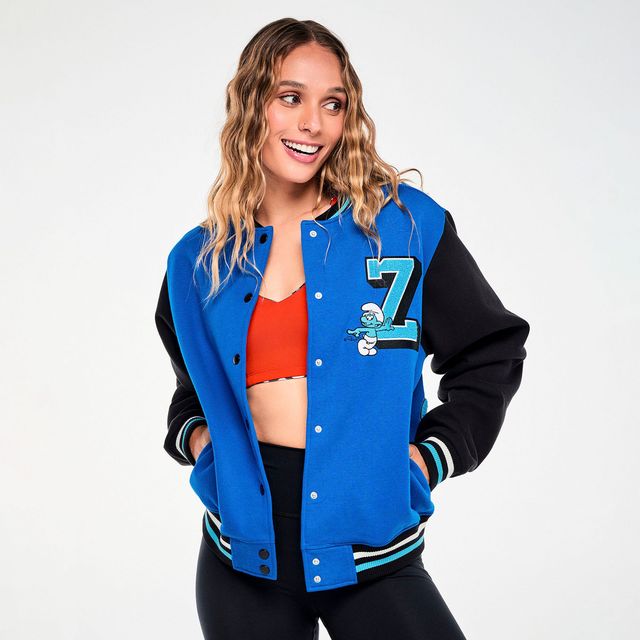 Zumba X The Smurfs Varsity Jacket - True Blue Z1T001359