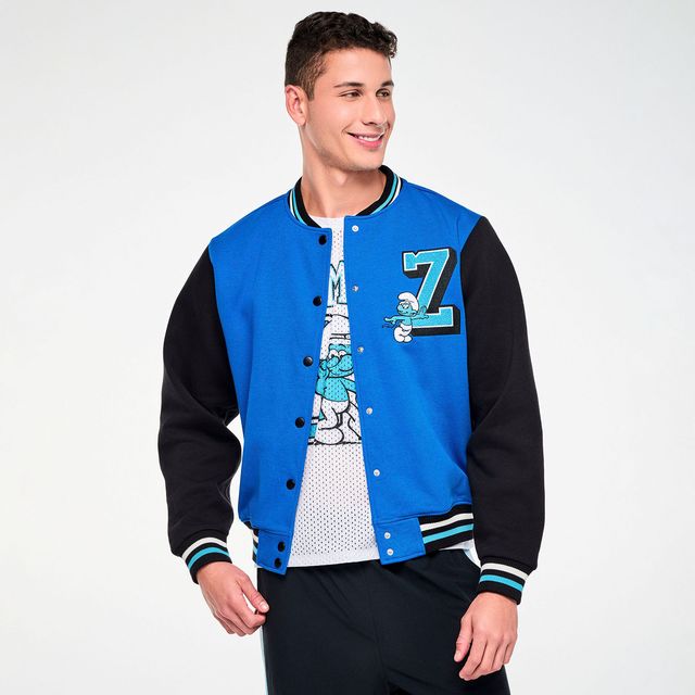 Zumba X The Smurfs Varsity Jacket - True Blue Z1T001359