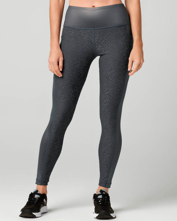 Strong Everyday High Waisted Ankle Leggings - Dark Charcoal / Stone - S1B000016