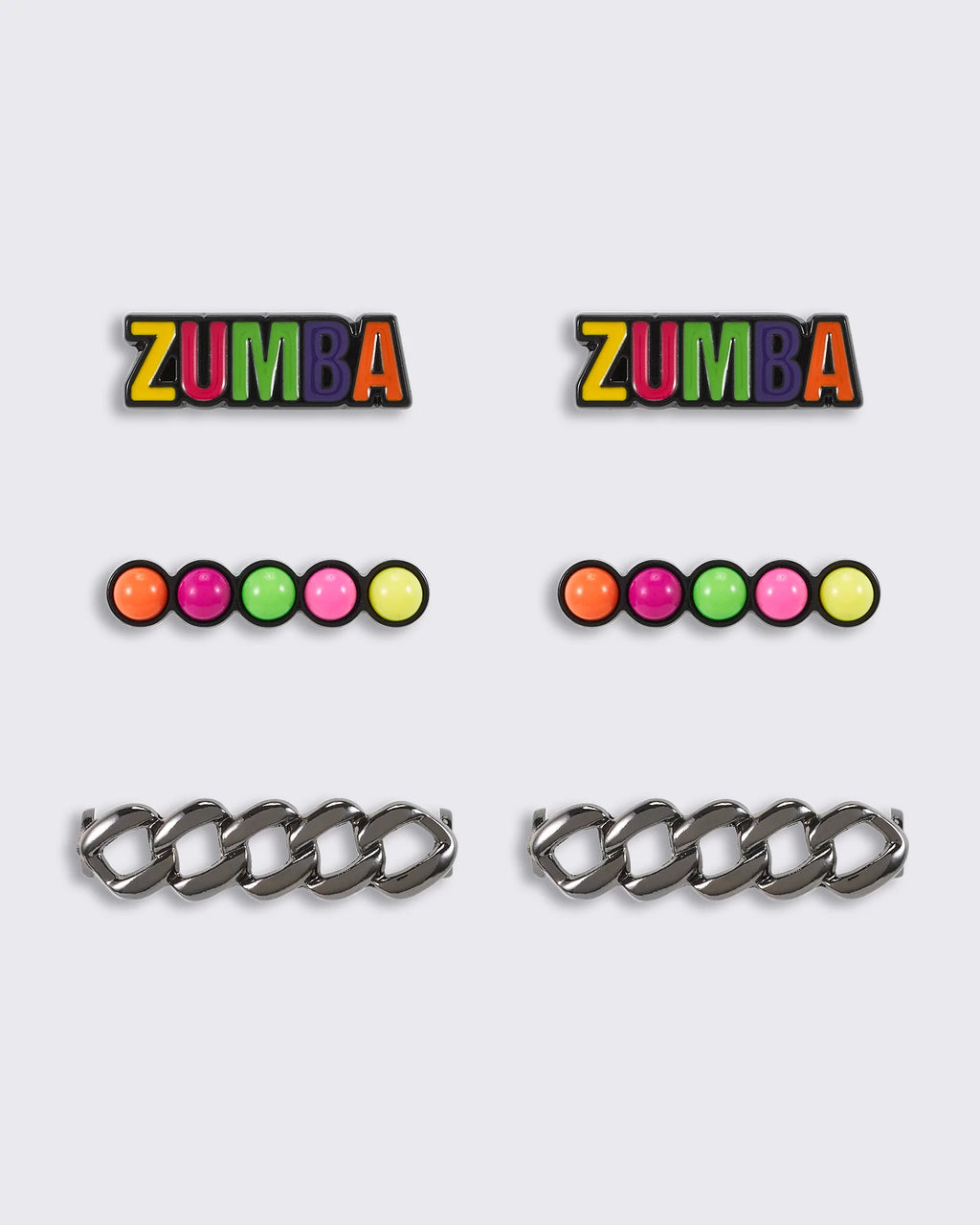 Zumba Color Blocked Shoe Charms 6PK - Z0A000098