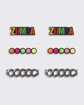 Zumba Color Blocked Shoe Charms 6PK - Z0A000098