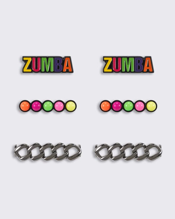 Zumba Color Blocked Shoe Charms 6PK - Z0A000098