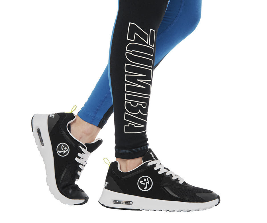 Zumba Essential High Waisted Ankle Leggings - Blue / Pink