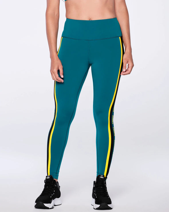 Zumba Music Lab High Waisted Ankle Leggings - Turquoise / Gumball Z1B000103