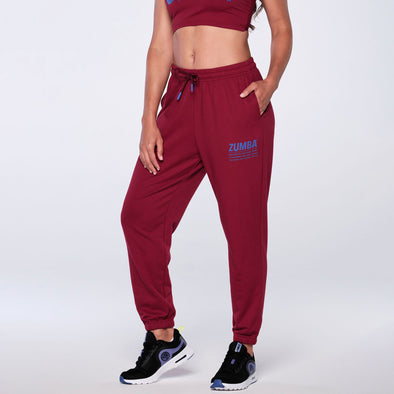 Zumba When Your Feet Start Moving Baggy Sweatpants - Brick Red Z1B000116