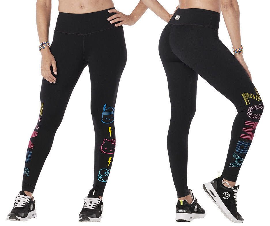 Zumba X Hello Kitty & Friends Zumba Ankle Leggings - Bold Black Z1B000144