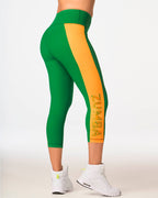 Destination Zumba Crop Leggings   - Groovin' Green /  Sea Me Stuntin' Z1B000205