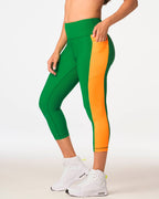 Destination Zumba Crop Leggings   - Groovin' Green /  Sea Me Stuntin' Z1B000205