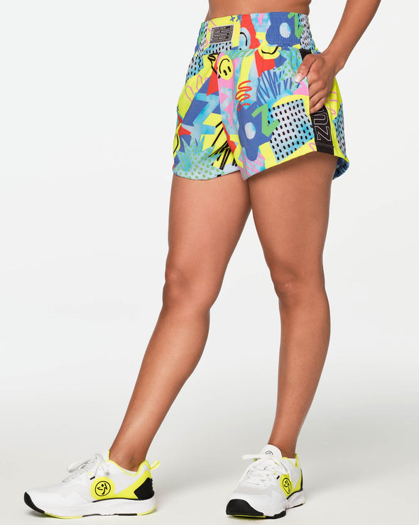 Zumba High Waisted Loose Shorts -  Sea Me Stuntin' Z1B000212