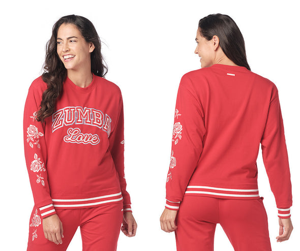 Zumba Love Sweatshirt - Fire Red Z1T000035