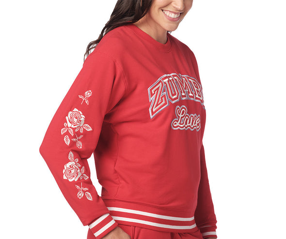 Zumba Love Sweatshirt - Fire Red Z1T000035