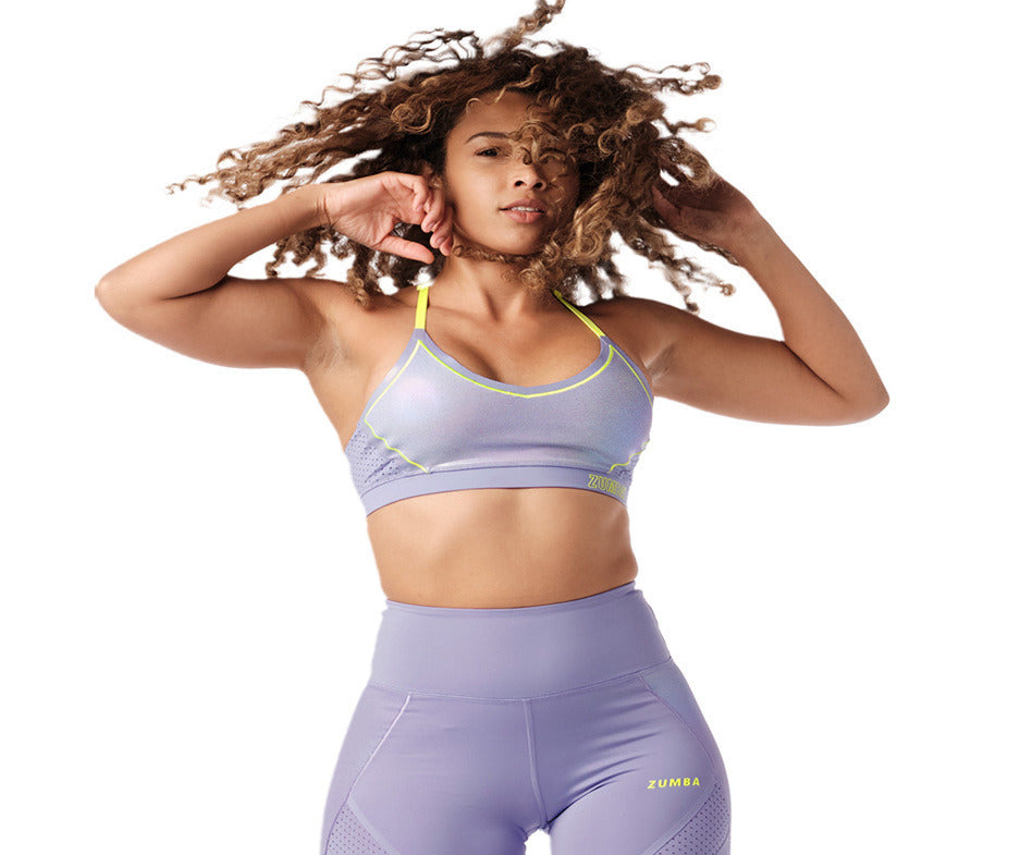 Zumba Futuristic Bra - Orchid / Black Z1T000090