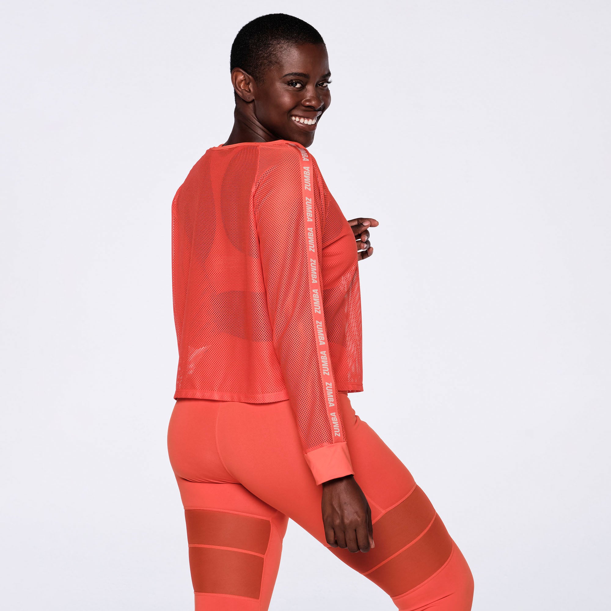 Zumba Core Mesh Pullover Top - Black / Gumball / Orange / Purple