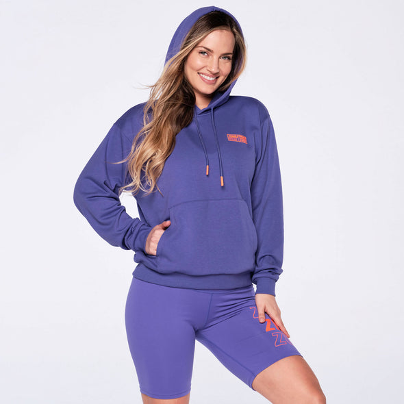 Zumba We Move The World Pullover Hoodie - Purple Pop Z1T000154