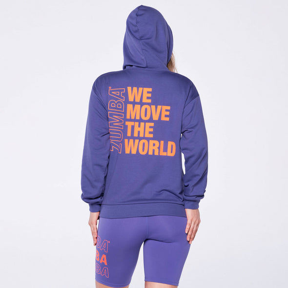 Zumba We Move The World Pullover Hoodie - Purple Pop Z1T000154
