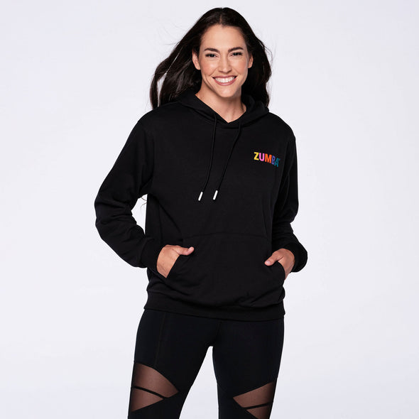 Zumba Happy Pullover Hoodie - Bold Black Z1T000179