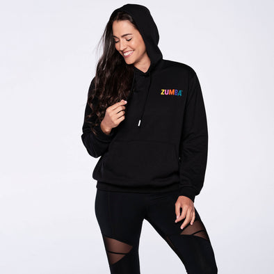 Zumba Happy Pullover Hoodie - Bold Black Z1T000179
