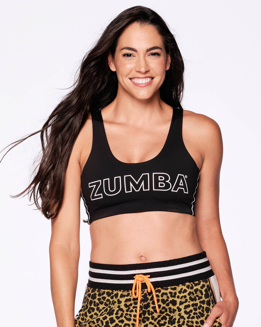 Zumba Made With Love Zumba Scoop Bra - Bold Black Z1T000127 – Natysports