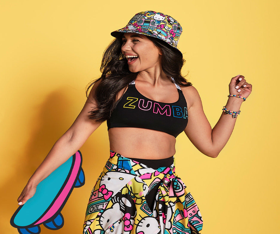 Zumba X Hello Kitty & Friends Scoop Bra - Bold Black Z1T000216