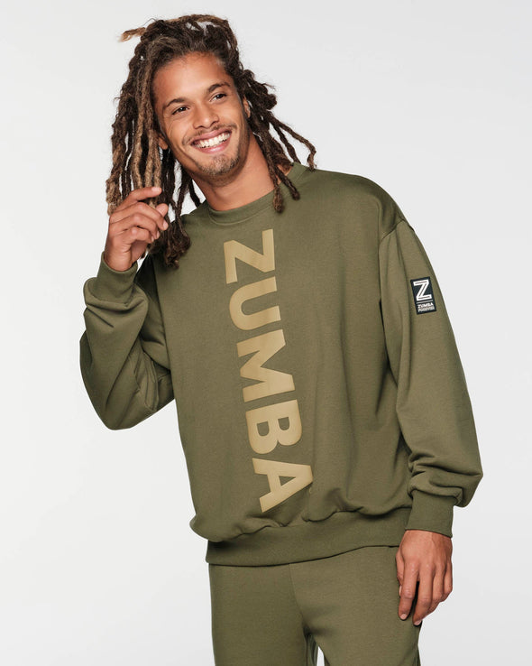 Zumba Forever Oversized Pullover - Army Green Z1T000280