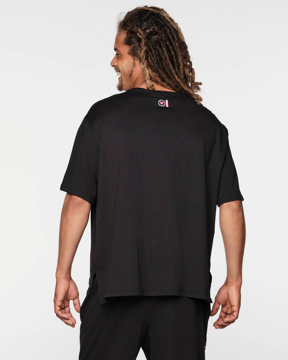 Zumba Lovin' Oversized Boxy Top - Bold Black Z1T000306