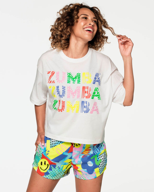 Zumba All Day Crop Top - Wear It Out White Z1T000336