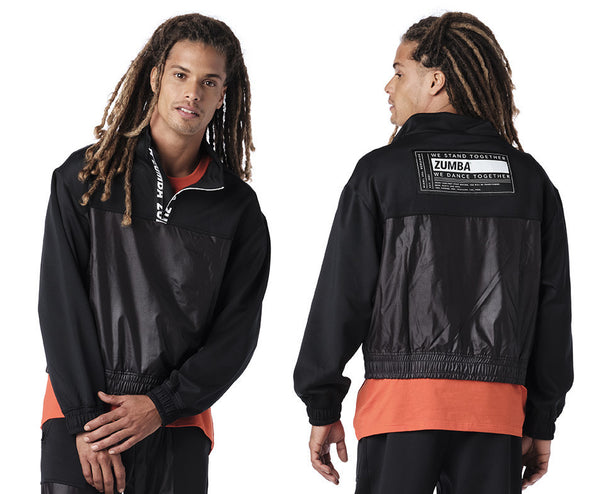 Zumba Shimmer Pullover Jacket - Bold Black Z1T02744